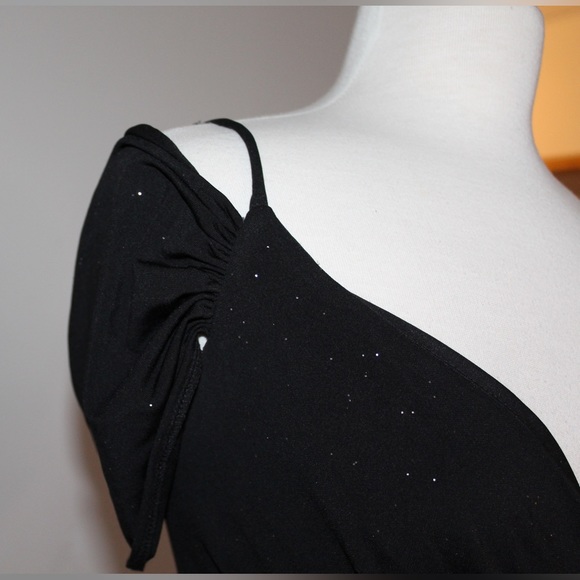 Black sparkle floor length - Picture 3 of 7